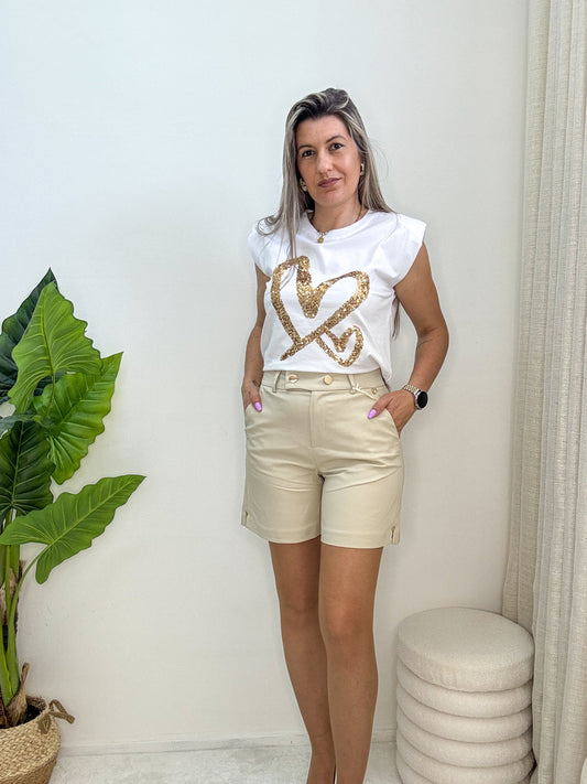 T shirt corações